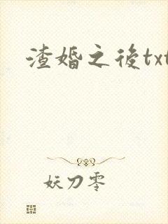 渣婚之后txt