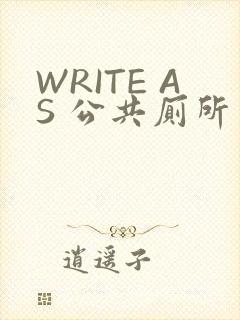 WRITE AS 公共厕所