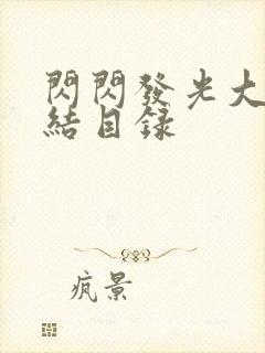 闪闪发光大团圆结目录