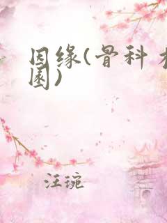 因缘(骨科 校园)