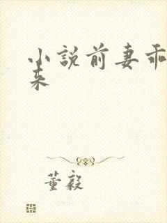 小说前妻乖乖回来