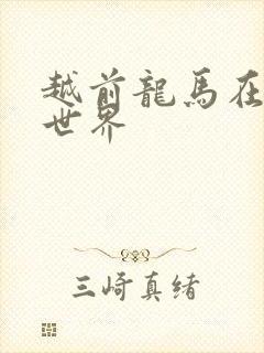 越前龙马在猎人世界