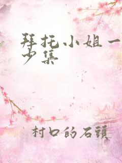 拜托小姐一共多少集