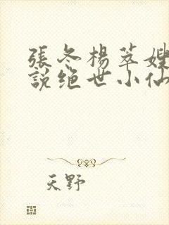 张冬杨萃嫂的小说绝世小仙医