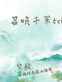 召唤千军txt