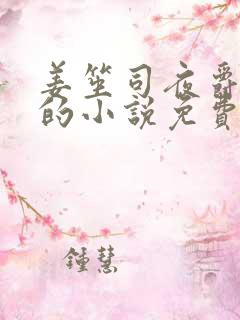 姜笙司夜爵顾念的小说免费阅读