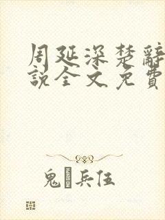 周延深楚辞的小说全文免费阅读