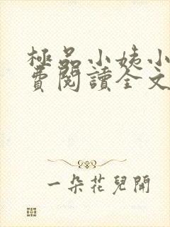 极品小姨小说免费阅读全文下载