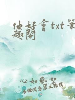 他好会txt笔趣阁
