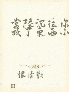 当陆沉往你里面放了东西小玩具