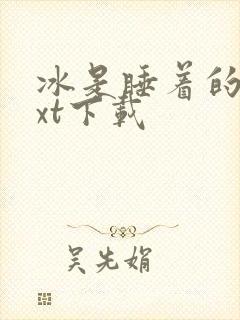 冰是睡着的水txt下载