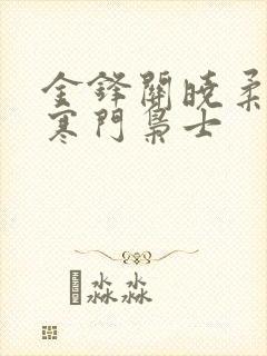 金锋关晓柔小说寒门枭士