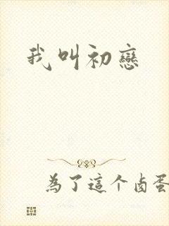 我叫初恋