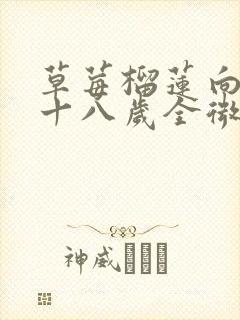 草莓榴莲向日葵十八岁全微糖