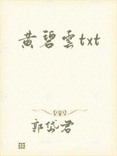 黄碧云txt