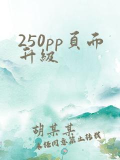 250pp页面升级