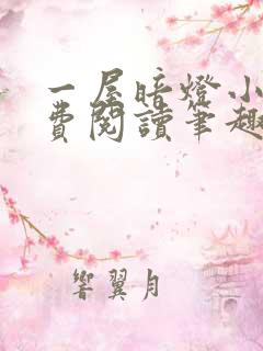 一屋暗灯小说免费阅读笔趣阁