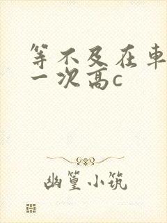 等不及在车里做一次高c