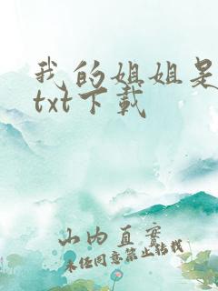 我的姐姐是美女txt下载