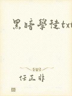 黑暗学徒txt