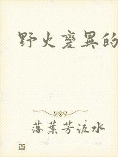 野火变异的父爱