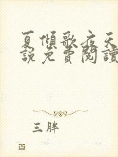 夏倾歌夜天承小说免费阅读