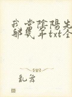 我当阴阳先生的那几年txt全集下载