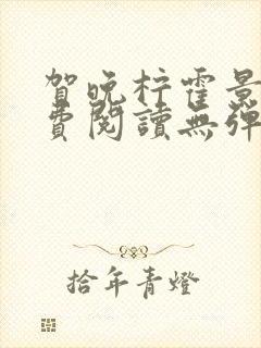 贺晚柠霍景潇免费阅读无弹窗