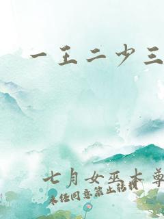 一王二少三殿下