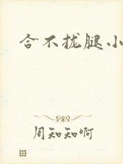 合不拢腿小说