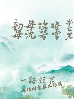 韵母攻略掌中美母沈若雪免费阅读