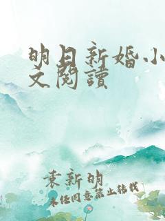 明日新婚小说全文阅读