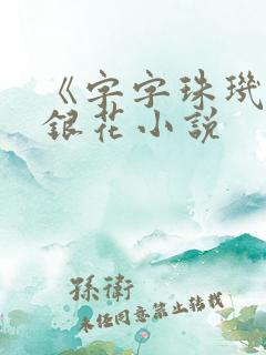 《字字珠玑》金银花小说