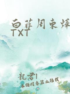 白菲周东烨小说TXT
