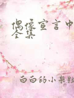 偶像宣言中文版全集