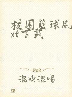 校园篮球风云txt下载