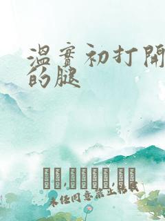 温实初打开眉庄的腿