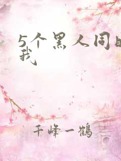 5个黑人同时玩我