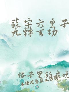 苏宇六皇子签到九转玄功