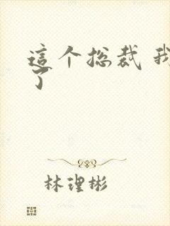 这个总裁 我要了