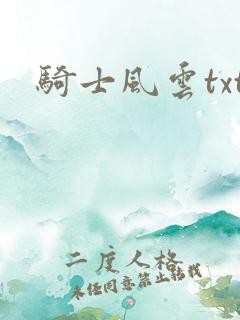 骑士风云txt