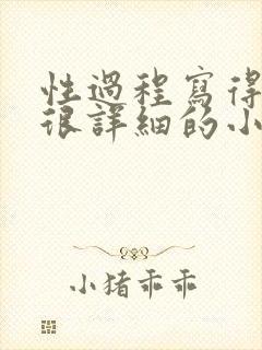 性过程写得很黄很详细的小说