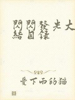 闪闪发光大团圆结目录