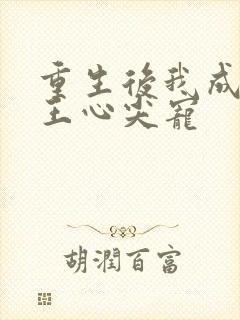 重生后我成了傻王心尖宠