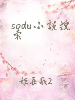 sodu小说搜索