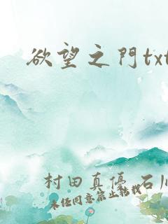 欲望之门txt