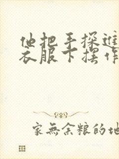 他把手探进我的衣服下摆作文