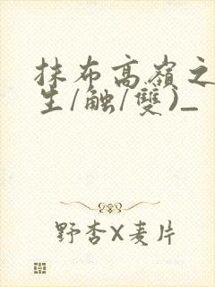 抹布高岭之花(生/触/双)_