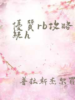 优质rb攻略系统h