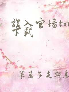 误入官场txt下载